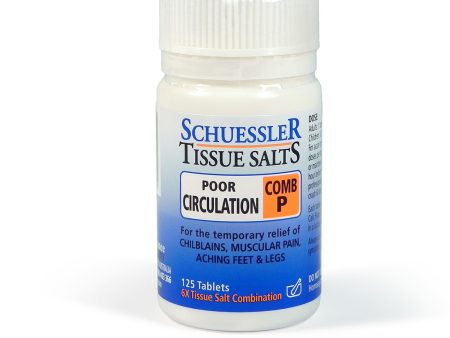 Schuessler Tissue Salts Comb P Poor Circulation (125 Tablets) Online now