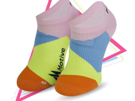 Motive Sock Speed Performance Velocity Liner 3D - Pink Yellow Online now