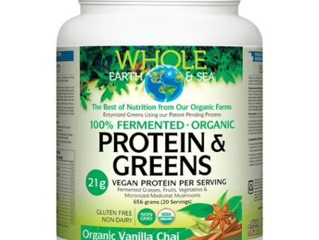 Whole Earth & Sea Protein & Greens - Organic Vanilla Chai (656 g) Online Hot Sale