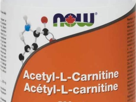 NOW Acetyl-L-Carnitine 500 mg (100 VCaps) Hot on Sale