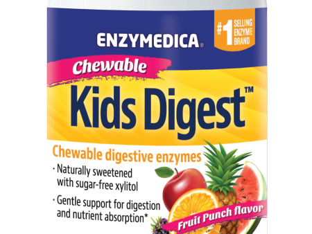 Enzymedica Kids Digest - Fruit Punch (60 Chewable Tablets) Online now