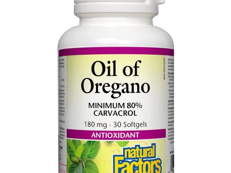 Natural Factors Organic Oil of Oregano 180 mg (Softgels) Supply