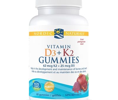 Nordic Naturals Vitamin D3 + K2 62 + 25 mcg - Pomegranate (60 Gummies) For Discount