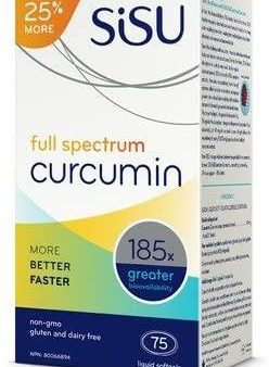 Sisu Full Spectrum Curcumin BONUS SIZE (75 Softgels) Online