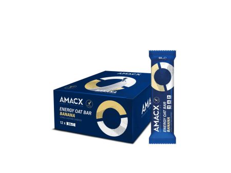 Amacx | Energy Oat Bar | Banana | 12 Pack Online now