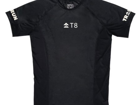 T8 Running Men s Iced Tee Shirt Black (2nd Edition Logo) Online now