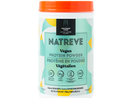 Natreve Vegan Protein - Fudge Brownie (1.58 lbs) Hot on Sale