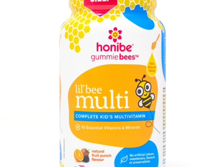 Honibe Gummiebees Lil  Bee Multi Complete Kid s Multivitamin - Natural Fruit Punch (70 Gummies) Sale