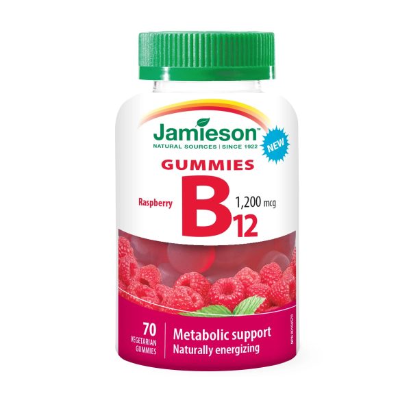 Jamieson Vitamin B12 1200 mcg - Raspberry (70 Gummies) Online