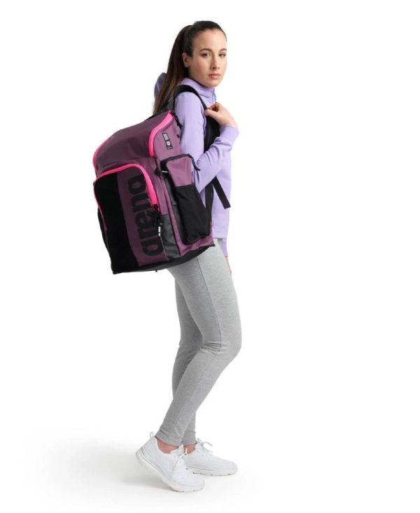 Arena | Spiky 3 | Backpack | Plum   Neon Pink Online Hot Sale