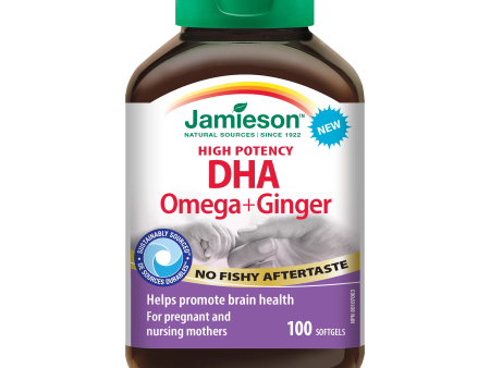 Jamieson High Potency DHA Omega + Ginger (100 Softgels) Cheap