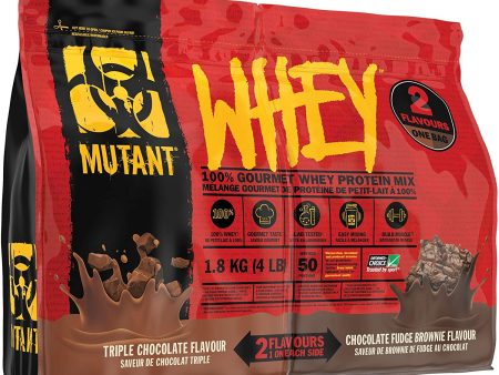 Mutant WHEY - Triple Chocolate and Chocolate Fudge Brownie (4 lbs) Online Hot Sale