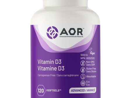 AOR Sustainable Vitamin D3 (120 Softgels) on Sale