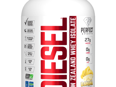 Perfect Sports Diesel New Zealand Whey Isolate Protein - Banana (2 lbs) Online now