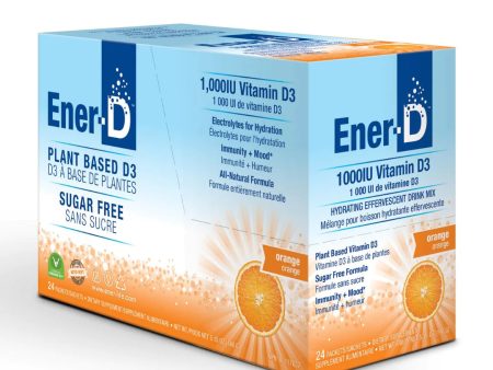 Ener-D Sugar-Free Vitamin D3 1000 mg - Orange (24 Packets) Discount