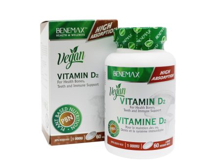 Benemax Vitamin D2 1000 IU (60 Softgels) For Discount