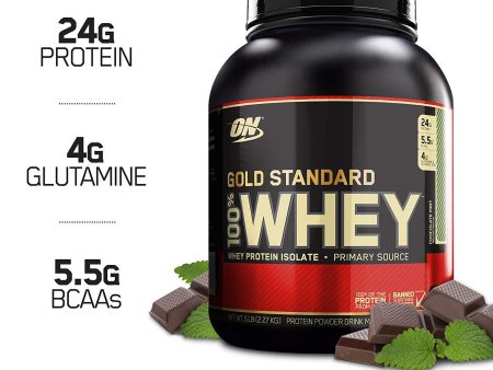 Optimum Nutrition Gold Standard 100% Whey - Chocolate Mint (5 lbs) For Discount