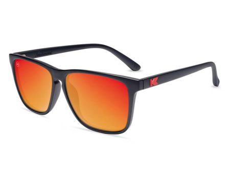 Knockaround Fast Lanes Sunglasses - Black   Red Sunset Fashion