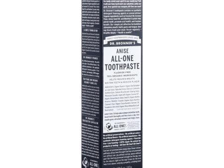 Dr. Bronner s All-One Toothpaste - Anise (140 g) For Cheap