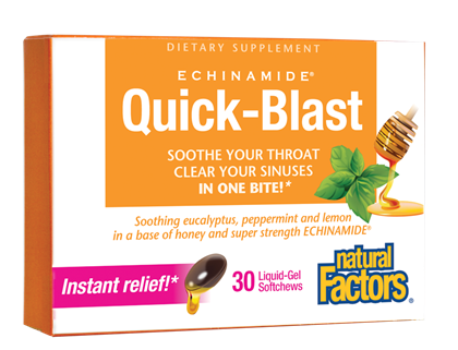 Natural Factors Echinamide Quick-Blast (30 Liquid-Gel Softchews) Supply