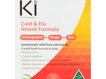 Ki Cold and Flu Attack Formula (30 Tablets) Hot on Sale