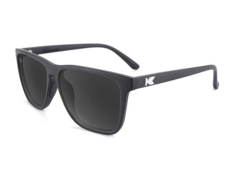 Knockaround Fast Lanes Sport Sunglasses - Matte Black   Smoke Hot on Sale