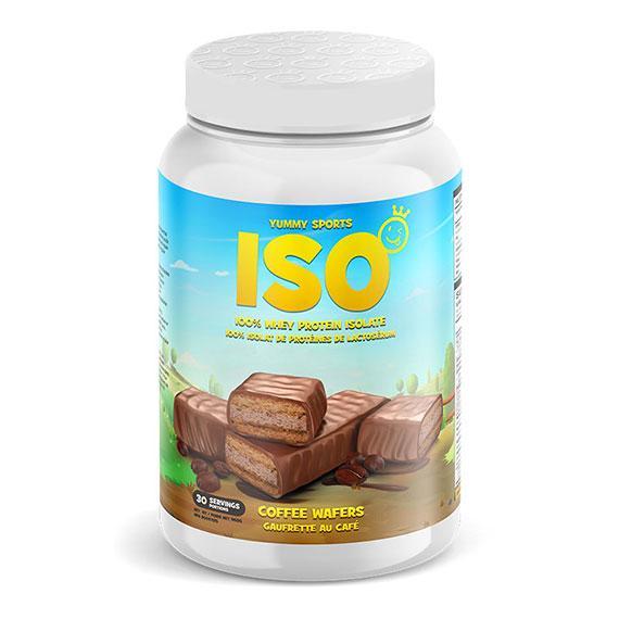 Yummy Sports ISO 100% Whey Protein Isolate - Coffee Wafers (2 lbs) on Sale