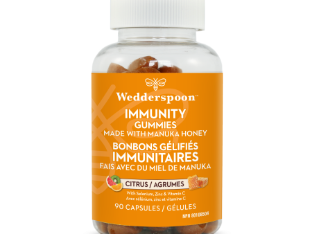 Wedderspoon Manuka Honey Immunity Gummies - Citrus (90 Gummies) For Discount