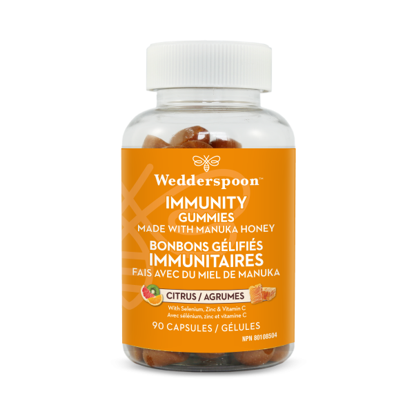 Wedderspoon Manuka Honey Immunity Gummies - Citrus (90 Gummies) For Discount