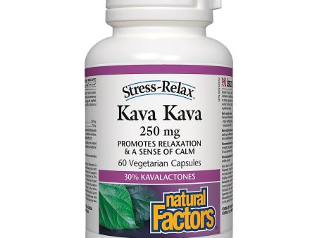 Natural Factors Stress-Relax Kava Kava 250 mg (60 VCaps) For Discount