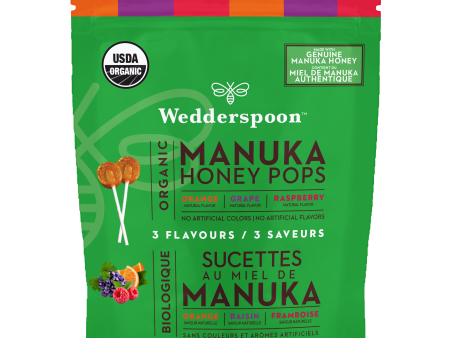 Wedderspoon Organic Manuka Honey Pops - Three Flavours (120 g) on Sale