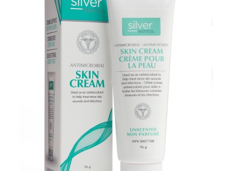 Silver Biotics Antimicrobial Skin Cream - Unscented (96 g) For Discount