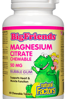 Natural Factors Magnesium Citrate 50 mg (60 Chewable Tablets) Sale