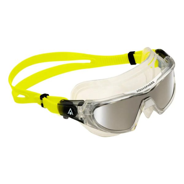 AquaSphere | Vista Pro | Silver Titanium Mirrored | Yellow For Cheap