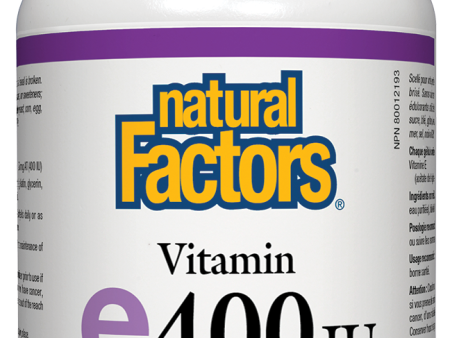 Natural factors Mixed Vitamin E 400 IU Natural Source (180 Softgels) Online Sale