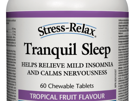 Natural Factors Stress-Relax Tranquil Sleep - Tropical Fruit (Chewable Tablets) Hot on Sale