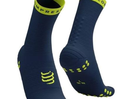 Compressport | Pro Racing Socks V4 | Run High | Blues   Green Sheen Fashion