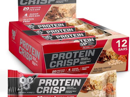 BSN Protein Crisp Bars - Salted Toffee Pretzel on Sale