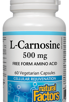 Natural Factors L-Carnosine 500 mg (60 VCaps) For Sale