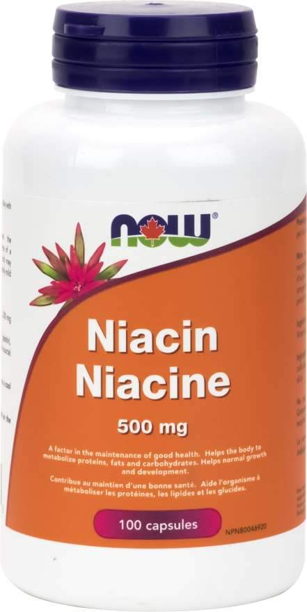 NOW Niacin 500 mg (100 Capsules) Cheap