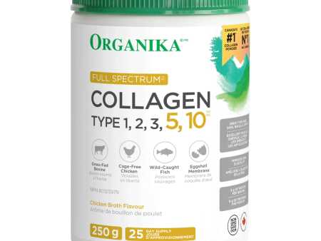 Organika Full Spectrum Collagen - Chicken Broth Flavour (250 g) on Sale