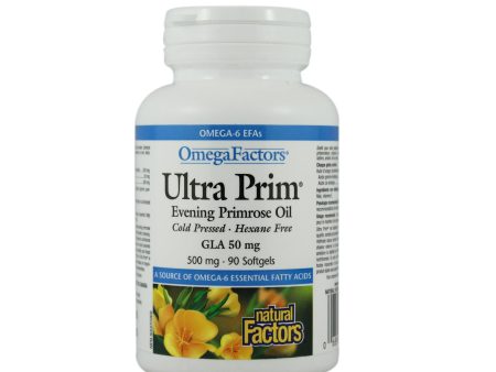 Natural Factors OmegaFactors Ultra Prim Evening Primrose Oil 500 mg (Softgels) Online Hot Sale