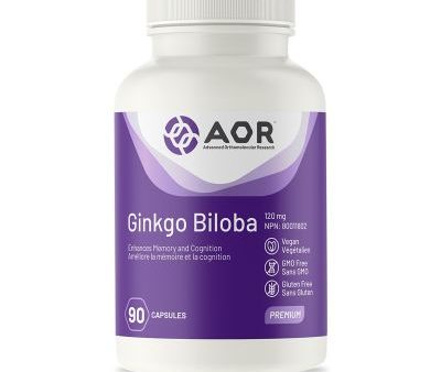 AOR Ginkgo Biloba 100 mg (90 VCaps) Hot on Sale