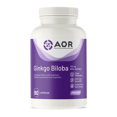 AOR Ginkgo Biloba 100 mg (90 VCaps) Hot on Sale