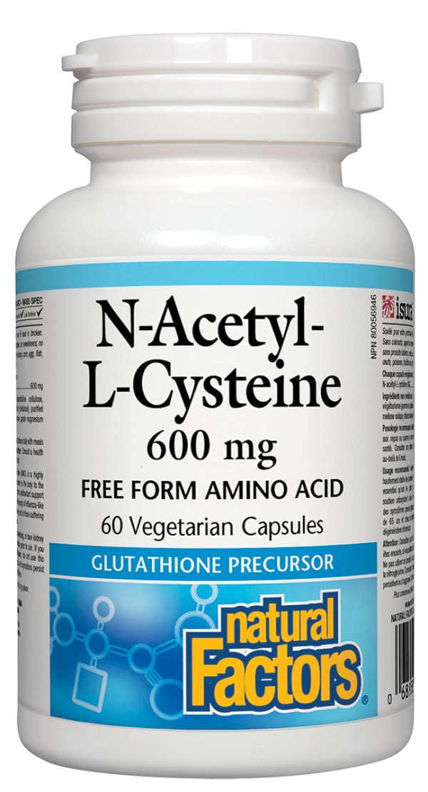 Natural Factors N-Acetyl-L-Cysteine 600 mg (VCaps) For Sale