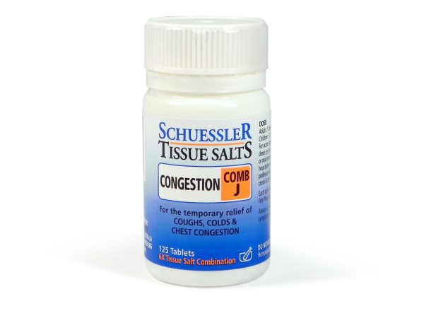 Schuessler Tissue Salts Comb J Congestion (125 Tablets) Fashion