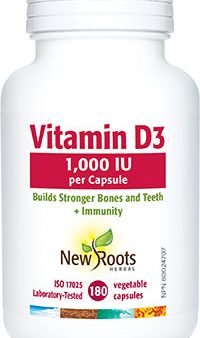 New Roots Vitamin D3 1000 IU (180 VCaps) For Cheap