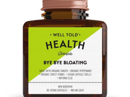 Well Told Health Bye Bye Bloating 480 mg (60 VCaps) Online now