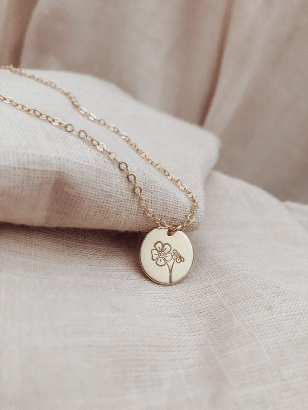 In Loving Memory Necklace - Forget Me Not & Baby s Breath Online Hot Sale