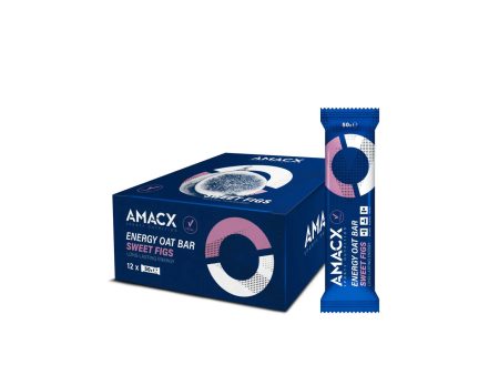 Amacx | Energy Oat Bar | Sweet Figs | 12 Pack Sale